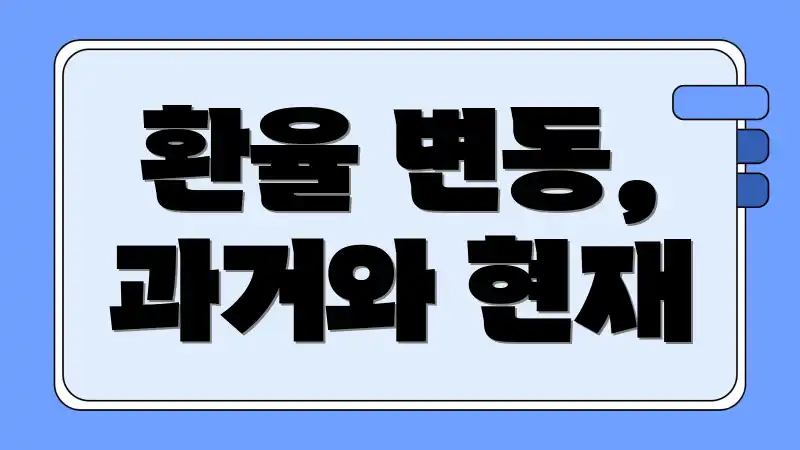 환율 변동, 과거와 현재