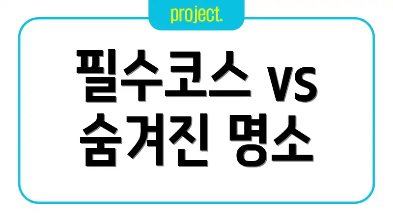 필수코스 vs 숨겨진 명소