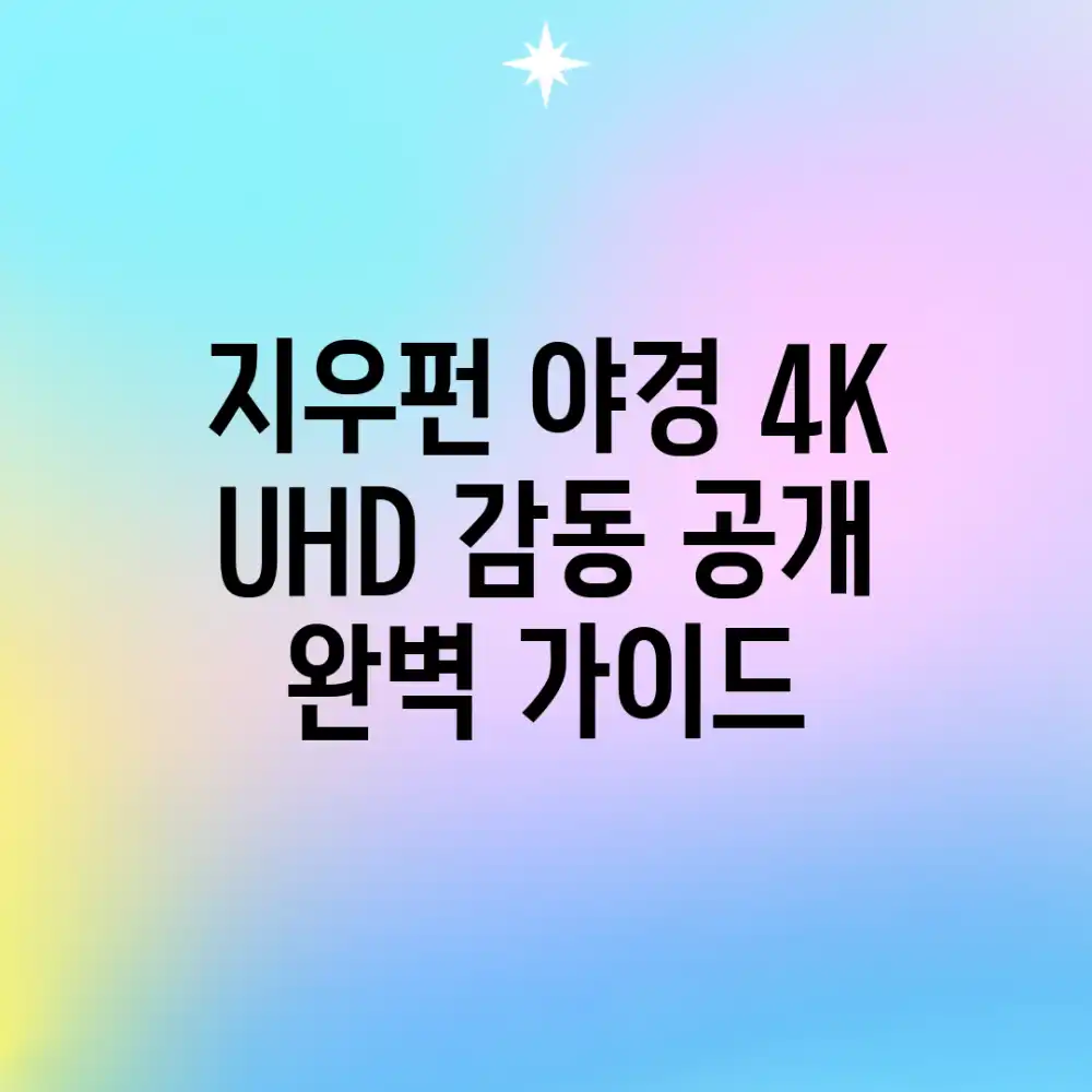지우펀 야경, 4K UHD 감동 공개! 완벽 가이드