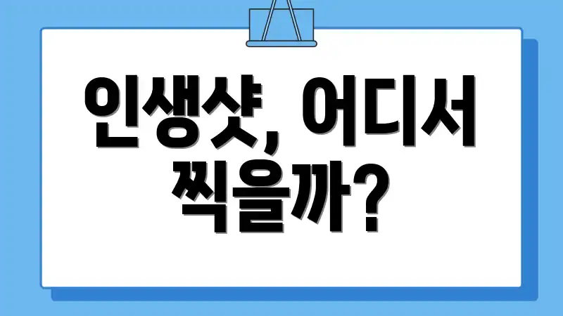 인생샷, 어디서 찍을까?